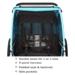 Tiggo S2 Kinderanhänger mit Federung Jogger 2 in 1 Kinder Buggy Fahrradanhänger Anhänger 1 bis 2 Kinder Kinderanhänger 60502 – Bild 6